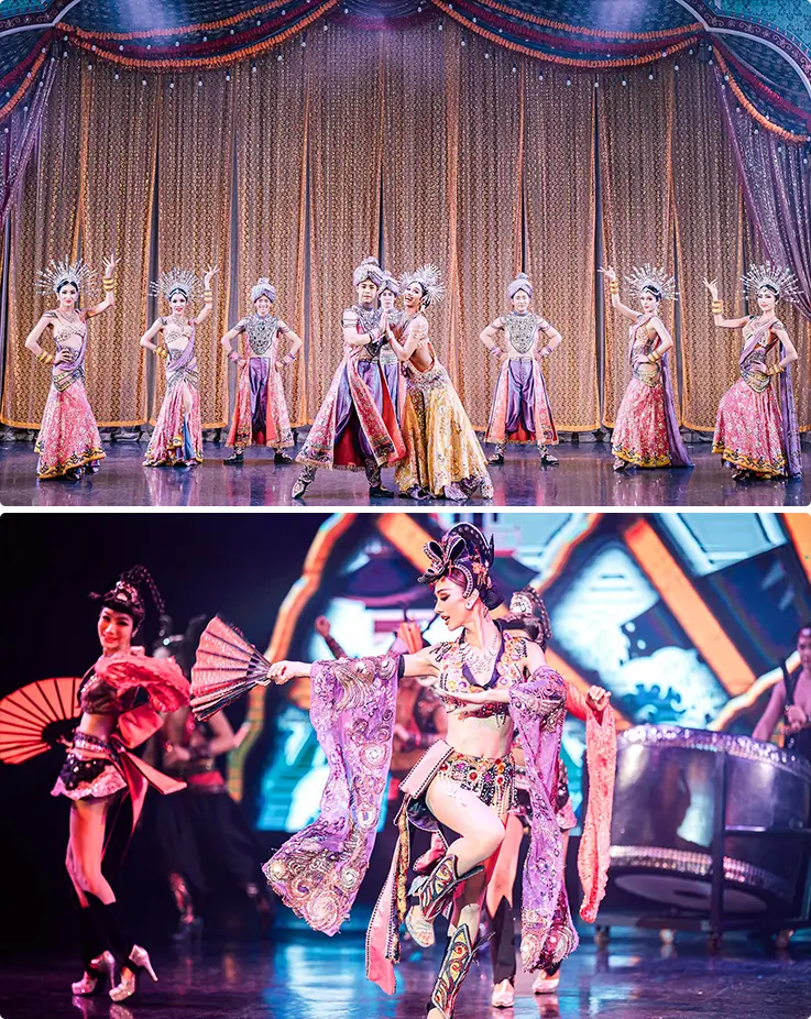 Various international acts of Phuket Simon Cabaret Show